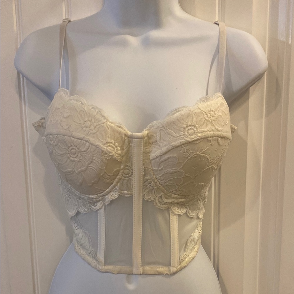 Cream Lace Bustier
